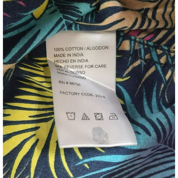 Plugg Mens S Colorful Fade Floral Button Up Short Sleeve Hawaiian Tropical Shirt - Picture 7 of 9